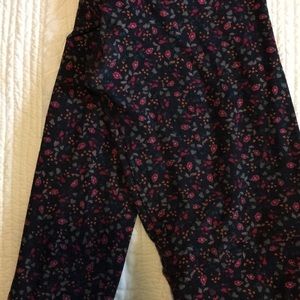 LuLaRoe Floral Leggings OS